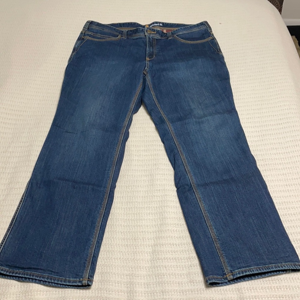 Women’s 18 relaxed fit Carhartt Flannel lined jean